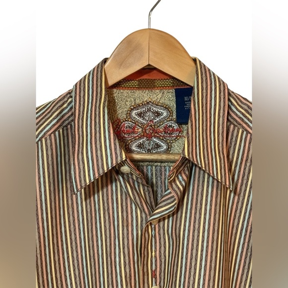 NWOT TWO Robert Graham Men's Medium Long Sleeve Button Down Dress Shirts - Picture 6 of 9